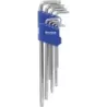 Clés mâles coudées Torx® extra longues de T10 à T50 - étui pivotant de 9 pcs