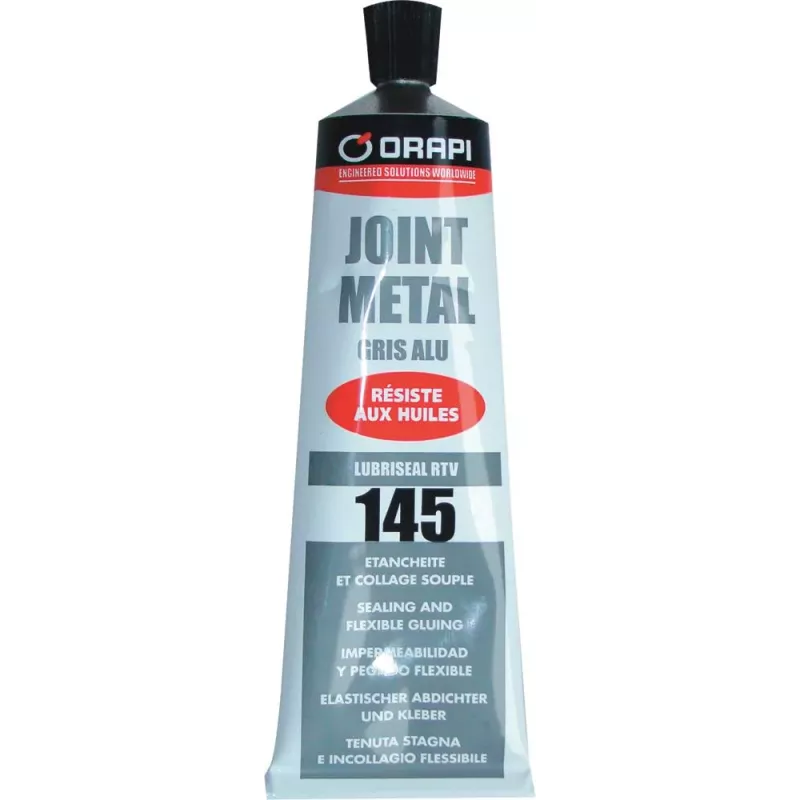 Joint gris métal tous carters - tube de 100ml