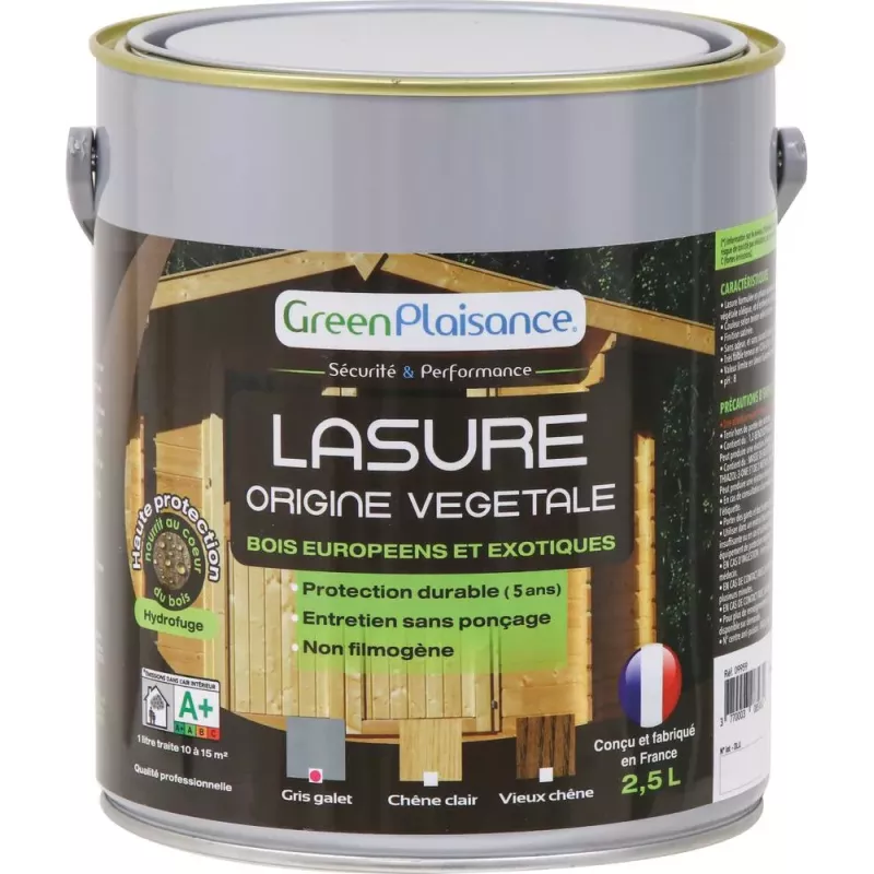 Lasure écologique abris de jardin - pot de 2,5L