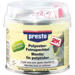 Mastic polyester fin avec tube durcisseur