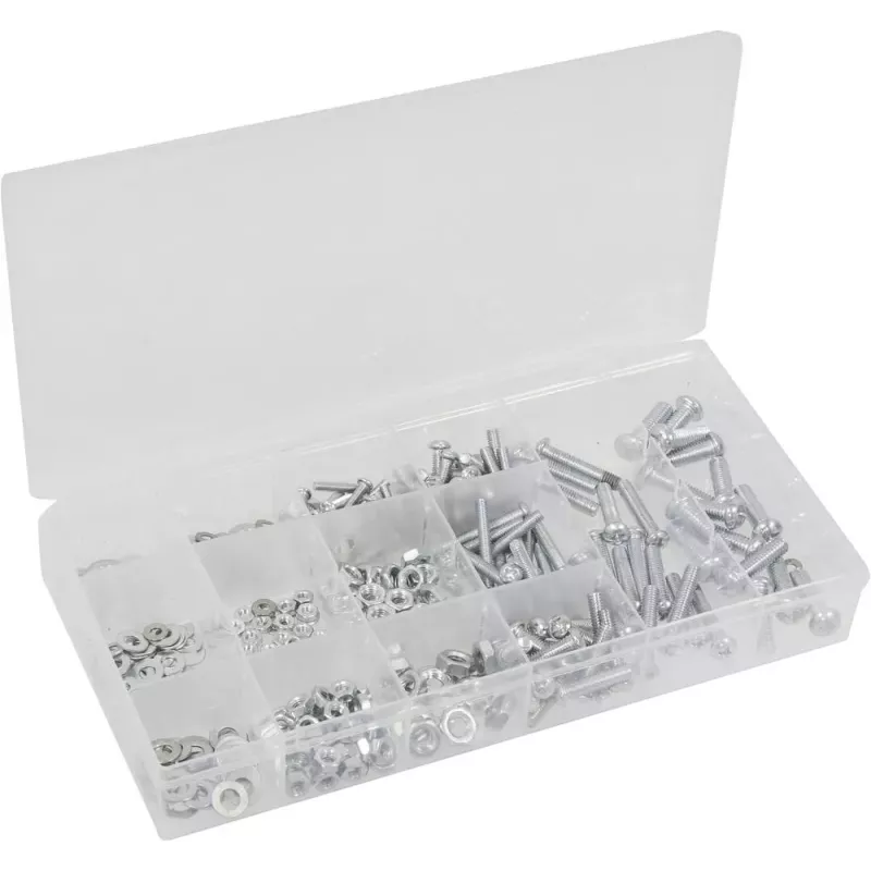 Vis/rondelle/écrou de M3 à M6 - coffret de 330 pcs