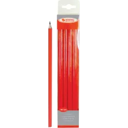 Crayon de charpentier rouge 300mm - blister de 12 pcs