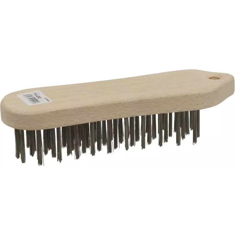 Brosse métallique violon fil acier 5 rangs 210mm