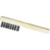 Brosse métallique à bougie fil acier 3 rangs 20x185mm