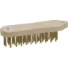 Brosse métallique violon fil acier laitonné 5 rangs 210mm