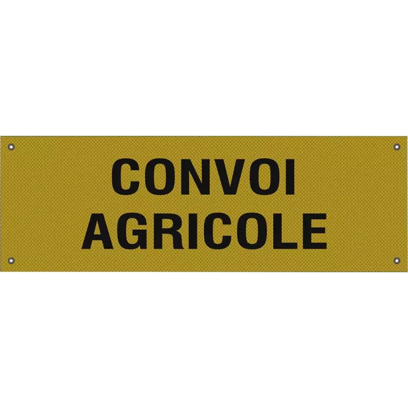 Panneau convoi agricole souple toile PVC 1200x400mm