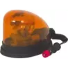 Gyrophare halogène H1 12V goutte d'eau magnétique orange