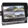 Caméra de recul 12/24V en kit - écran 7" fractionné/caméra/câble 15m/télécommande