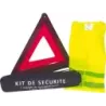 Kit de sécurité gilet jaune/triangle - trousse zippé