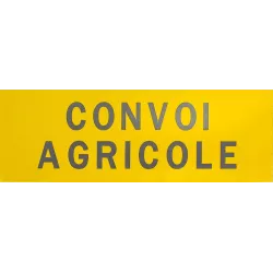 Panneau convoi agricole rigide