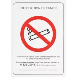 Panneau "Interdiction de fumer"