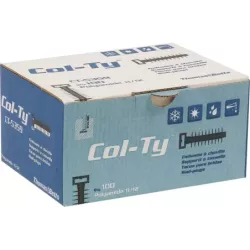 Cheville nylon d'installation Col-Ty 8mm noir - lot de 100 pcs