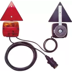 Kit de signalisation arrière 12V 7,5m magnétique avec triangle