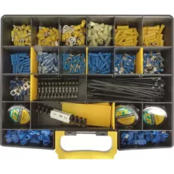 Cosse isolée type électricité agricole - coffret de 485 pcs