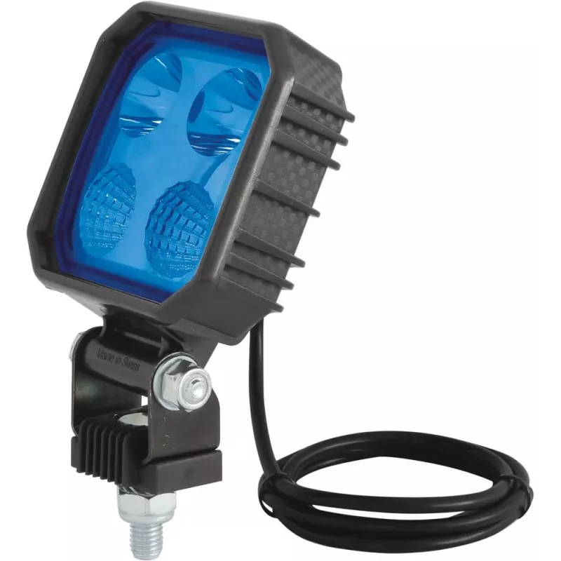 Phare de travail carré LED 10/30V 1000 lumens/boîtier carbone