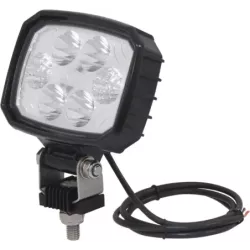 Phare de travail rectangle LED 10/30V 12W 1500 lumens boîtier carbone