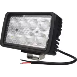 Phare de travail rectangle LED 12/24V 40W 2800 lumens faisceau large