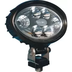 Phare de travail ovale LED 10/30V 12W 2000 lumens faisceau combiné/boîtier carbone