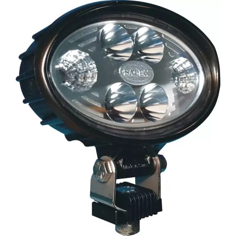 Phare de travail ovale LED 10/30V 12W 2000 lumens faisceau combiné/boîtier carbone