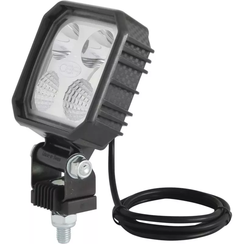 Phare de travail carré LED 10/30V 1000 lumens/boîtier carbone