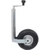 Roue jockey jante acier 48mm avec roue gonflable 100kg