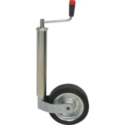 Roue jockey jante acier 60mm course de 250mm grande roue 400kg