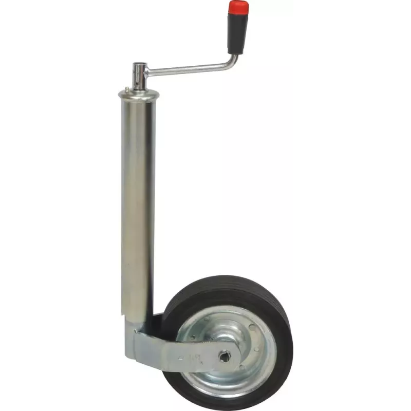 Roue jockey jante acier 60mm course de 250mm grande roue 400kg