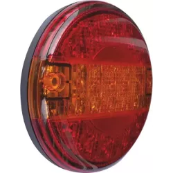 Feu arrière rond LED 12/24V 3 fonctions 140mm