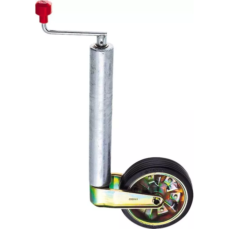 Roue jockey jante acier 60mm course de 265mm 500kg