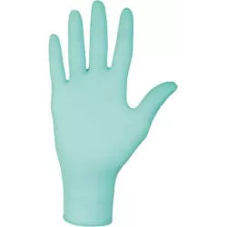 Gants jetables nitrile 240mm vert - Boîte de 100 pcs