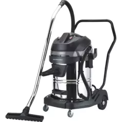 Aspirateur eau et poussière 60L 230V 2400W cuve métallique basculante/2 moteurs