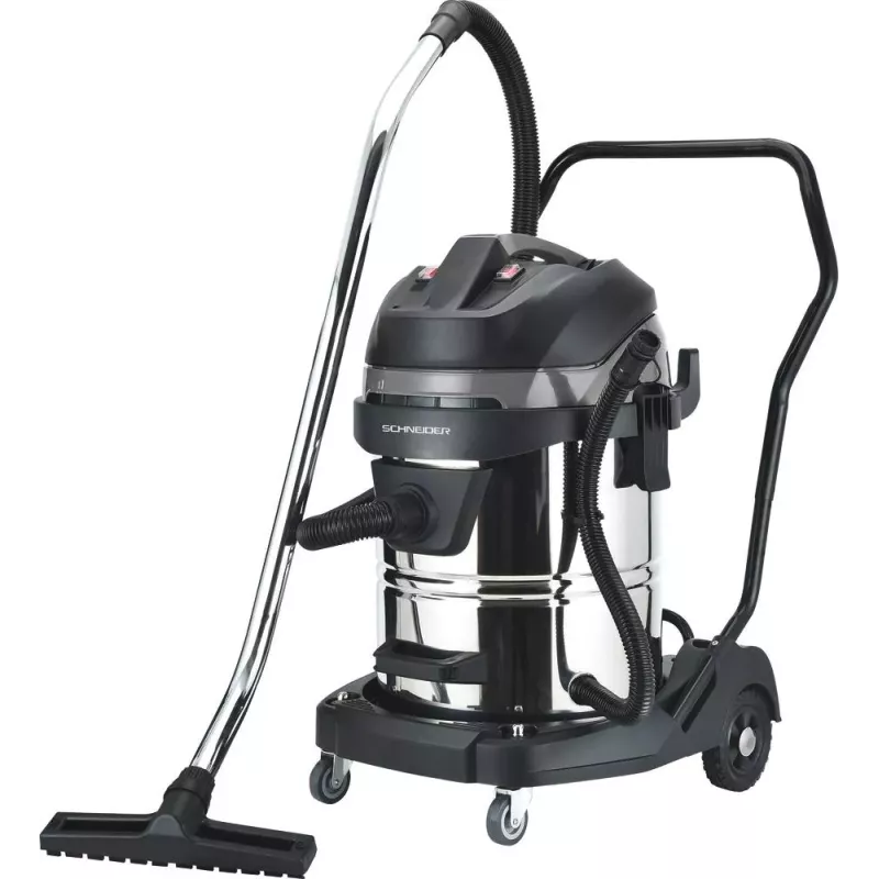 Aspirateur eau et poussière 60L 230V 2400W cuve métallique basculante/2 moteurs