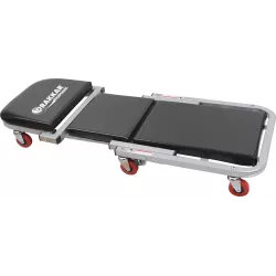 Chariot de visite/tabouret 7 roues avec matelas mousse 136kg