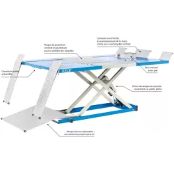 Table élévatrice fixe électro-hydraulique 600kg pour moto/quad/voiturette