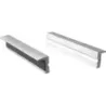 Mors magnétique en aluminium 150mm rainuré horizontal - lot de 2 pcs