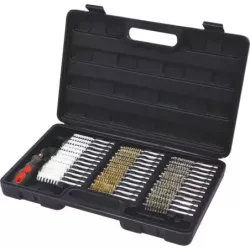 Brosse goupillon inox-nylon-laiton - coffret de 38 pcs