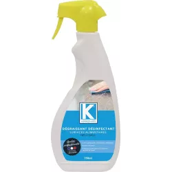 Désinfectant et dégraissant pour surfaces alimentaires - flacon spray 750ml