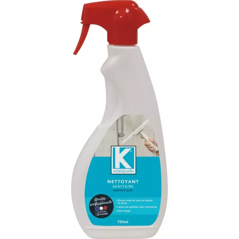 Nettoyant sanitaire parfum fleuri - flacon spray de 750ml