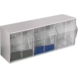 Module de rangement 3 tiroirs basculants 600x196x241mm