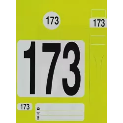 Jeu d'étiquettes et porte-clés pour identification de véhicules - 300 pcs
