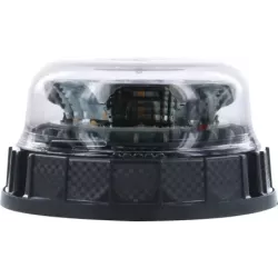 Gyrophare LED rotatif/flash/double flash cabochon transparent