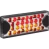 Feu arrière rectangle LED 12/24V 3 fonctions 150x59mm