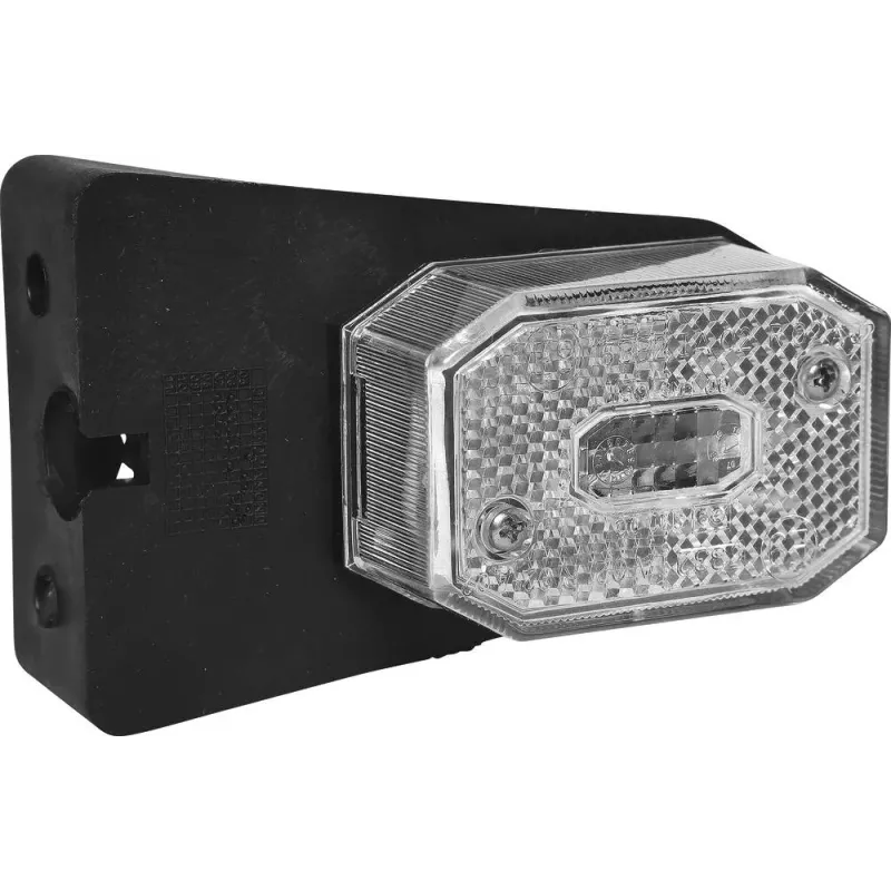 Feu de position LED 12V blanc sur languette