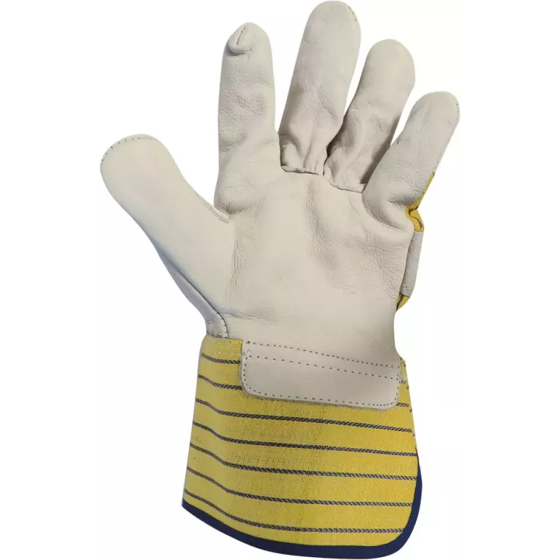 Gants docker fleur de bovin avec manchette renforcée