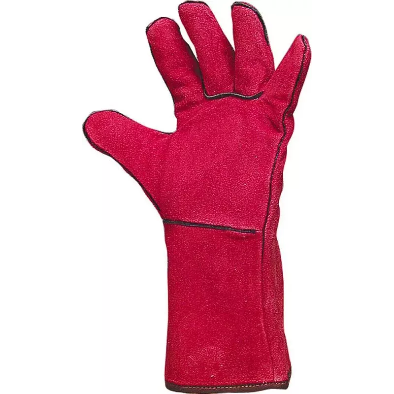 Gants de soudeur cuir doublé manchette 160mm