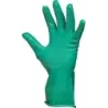 Gants chimiques 100% enduit nitrile floqué 320mm vert 0,38mm T9