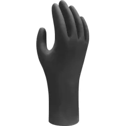 Gants jetables ambidextres nitrile biodégradable 240mm 0,10mm noir