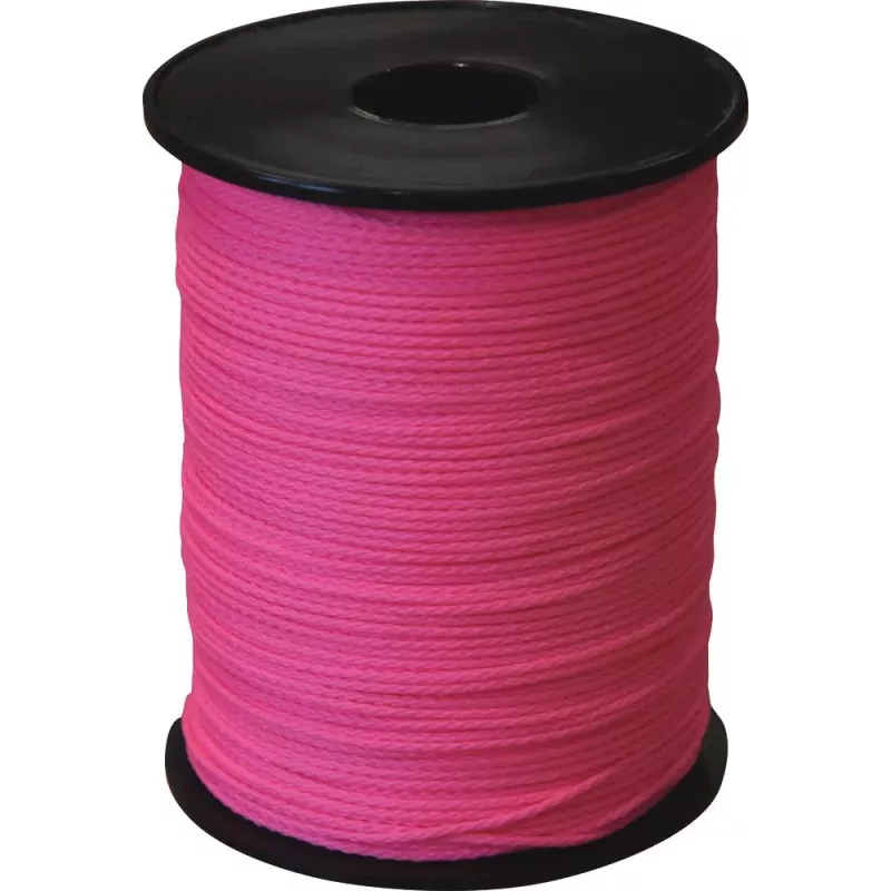 Tresse polypropylène rose fluo - bobine