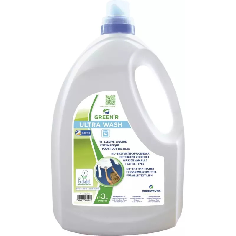 Lessive liquide extra concentrée hypoallergénique ECOLABEL