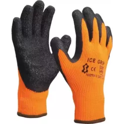 Gants anti froid enduit latex crêpé